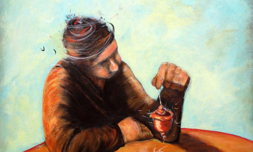 1 Tourné. 60x80 cm. 2021. Technique mixte sur toile. 180 RECADRE ET RETOUCHE